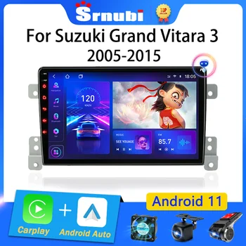 Srnubi Android 10 autorádia pre Suzuki Grand Vitara 3 2005 2012 2013 2014 2015 Multimediálny Prehrávač Navigácie GPS 2 Din Stereo DVD