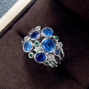 Strieborná Farba Snubné Prstene Jednoduché Geometrické Široký Dutý Kruhu Ručne vyrábané Šperky pre Ženy Nerezový Krúžok 2022