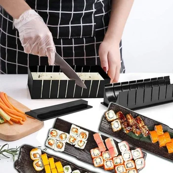 sushi mold 10 dielna sada ryža loptu, takže plesní, rias sushi realizovať päť v jednom sushi nástroj