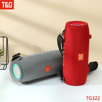 T&G TG322 bezdrôtové Bluetooth reproduktor High Power LED svetlo, subwoofer, Prenosné vonkajšie Nepremokavé boombox stereofónny reproduktor