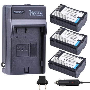 Tectra 3ks PS-BLM1 PS BLM-1 Li-ion Bateria + Digitálna Nabíjačka pre Olympus EVOLT E-300 E-330 E-500 E-510 C-5060 C-7070 C-8080