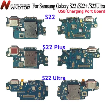 Telefón Náhradné Diely Pre Samsung Galaxy S22 S22Plus S22 Ultra 5G USB Rada Nabíjací Port Flex Kábel Pre S22 Plnenie Vymeniť Súčiastky