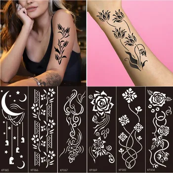 Tetovanie, Šablóny na Dočasné Tetovanie Čiernou PET Duté Tetovanie, Šablóny Dočasné Tetovanie Prepisovací Papier na Tetovanie
