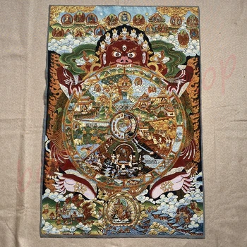 Thangka / skvelého Tibetskej Thangka Buddha/ Náboženstvo / domáce remeslá / sľubný Thangka/ šesť ciest reinkarnácie