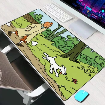 The Adventures of Tintin Podložka pod Myš Veľké Herné Príslušenstvo Mouse Mat Klávesnice Mat Stôl Pad Počítač PC Gamer Mousepad Mausepad