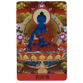 Tibetský Budhizmus Sochu Budhu Mantra Amulet Málo Thangka PVC Buddha Karty