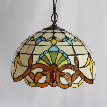 Tiffany luster Kuchyňa, Jedáleň, predsieň, ručne vyrábané sklenené lustre krytý domova páva luster