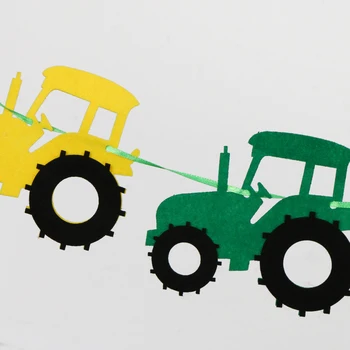 Traktor Garland Banner pre Traktora Farmy Tematické Narodeninovej Party Dodávky Závesné Dekorácie