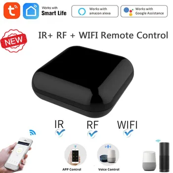 Tuya WiFi+RF+Inteligentný IR Diaľkového Ovládania RF Spotrebiče Ovládania Hlasové Ovládanie Práce Cez Alexa Domovská stránka Google Inteligentný Život Aplikácie Smart Home