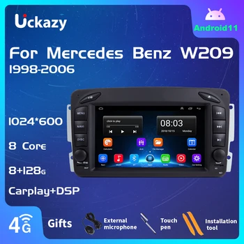 Uckazy 8 Core 2 Din autorádia Android 11 Pre W203 Mercedes Benz Vito W639 W168 Vaneo Clk W209 W210 M/ML Multimediálne Zvukové GPS Navigácie Stereo Hlava je Carplay RDS DSP 8 GB 4G Wifi