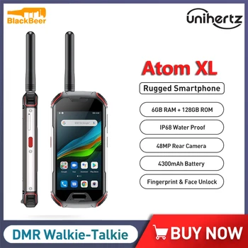 Unihertz Atóm XL IP68 Robustné Vodotesné mobilné telefóny 6GB 128GB Android 10 Mobilného Telefónu DMR Walkie-Talkie Smartphone 4300mAh NFC