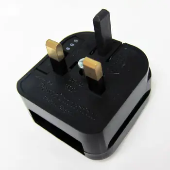 Univerzálny 2pin na 3pin uzemnené 13A taveného napájací kábel eú, uk cable converter BS drôt adaptér konektor 2 ks