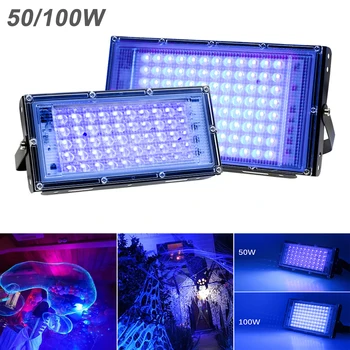 UV LED Svetlomet IP65 Vodeodolný Ultrafialové Osvetlenie, DJ, Disco Stage Nočné Lampy, Bar Halloween Party