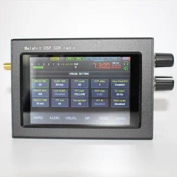 V1.10C 50Khz-2GHz Malachit SDR Rádio Aktualizácia Softvéru Malahit DSP SDR Prijímač/3,5