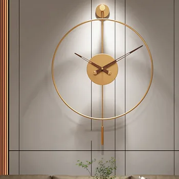 Veľké Dekoračné Nástenné Hodiny Moderný Dizajn Obývacia Izba Módne Zlaté Nástenné Hodiny Nezvyčajné Spálňa Relojes De Porovnanie Sledovať Domov