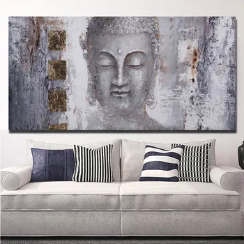 Veľké rozmery Buddhu Plátne Obrazy Moderného Umenia Plagáty a Tlačí na Steny Umenie Fotografie pre Obývacia Izba Cuadros Domáce Dekorácie