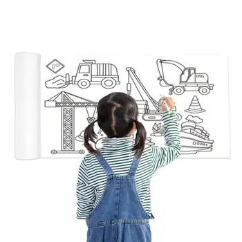 Veľké Sfarbenie Rolka Papier Na Kreslenie Pre Deti Kontinuálne Farebnosť Papier Rolka Ideálny Na Cestovanie Aktivity Pre Deti Vo Veku 3 ++ 