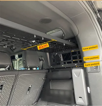 Vhodné Pre Land Rover Defender 110 2020-2022 Modulárny Skladovanie Panel Polica Úprava Skladovanie Panel Zadný Kufor Trosiek Rack Skladovanie
