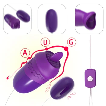 Vibrátor Vajcia pre Ženy USB Vibračné guličky Ženské 18 Stimulátor Klitorisu G Bod Erotické Produkty Jazyk Zábavné Hračky pre Dospelých Láska