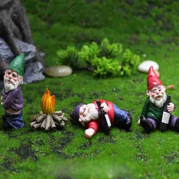 Vtipné Záhradný Trpaslík Trpaslík Živice Miniatúry Mimo Elfovia A Víly, Záhradné Dekorácie Tvorivé Peeing Opitý, Elf, Trpaslík Ozdoby