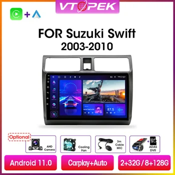 Vtopek 4G Carplay 2din Android 11.0 autorádia Multimidia Video Prehrávač, Navigácia GPS Pre Suzuki Swift 2003-2010 Vedúci Jednotky 2 din