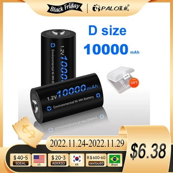 vysoká kapacita 10000mAh 1.2 V D nabíjateľná batéria R20 Batérie 1.2 V, nimh D veľkosť nabíjateľné batérie, Plynový Sporák