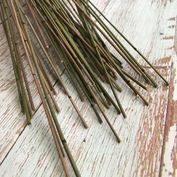 Váha:Cca 2 mm/35 CM,100KS Dekoratívne Mini Bambus Prírodné Sušené Kvety, Suché Miniatúrne Bambusu Pre KUTILOV, Remeselníkov Materiál,Domov