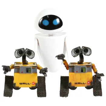 Wall-E Robot Wall E & EVE PVC Akcie Obrázok Zber Model Hračka Bábika