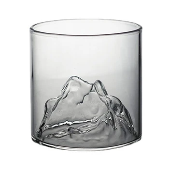 Whisky Okuliare 3D Horách Spodnej Sklo Materiál 200 ML Kapacita Koktejlové Poháre