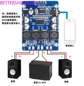 XH-M314 Ultra Jasné, Bluetooth, Digitálny Zosilňovač Rada TPA3118 Dual maximálne 45 w Audio Zosilnovacom Modul AUX Dekódovanie