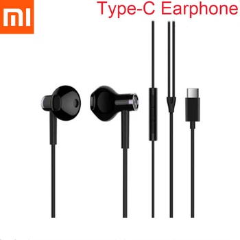 Xiao Dual Ovládač USB Typu C Slúchadlá Hi-Res Audio Pol In-Ear Káblové Ovládanie Headsety Pre Mi 12 12T 11 11T 10 Pro POCO F3 F4