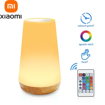 Xiao Youpin Nočné Svetlo RGB Diaľkové Ovládanie Touch Stmievateľné Lampy Prenosné Stolík, Nočné Lampy USB Nabíjateľné Noc Lampa LED