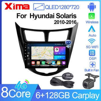 XIMA XV6Pro 2 din Android 11 Auto CarPlay autorádia Pre Hyundai Solaris 2010-2016 Multimediálny Prehrávač, GPS Navigáciu 2din Stereo
