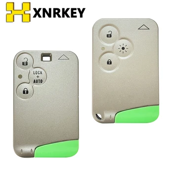 XNRKEY Náhradné Diaľkové Kľúča Vozidla Shell 3 Tlačidlo Smart Card Key na Renault Laguna Espace puzdro S Kľúčovými Kotúča Bez Loga