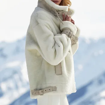Zimný Kabát pre Ženy Voľné Vlnené Kabát pre Ženy Bežné Zimné Kabát Elegantné Ženy
