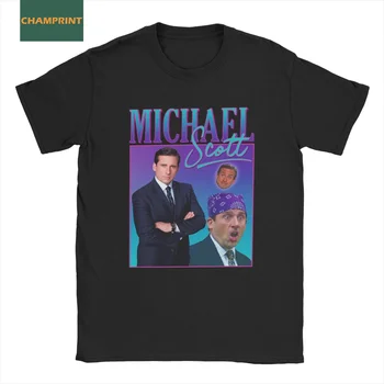 Úrad Michael Scott Pocta pánske Tričká TV Show Vintage Tee Tričko Krátky Rukáv Crewneck-T-Shirt Bavlna 6XL Oblečenie