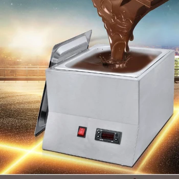 Čokoláda topenia hrnce obchodné jednej horúcej čokolády ponárania topenia stroj valec elektrické teplejšie melter 1 Mreže
