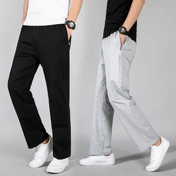Športové nohavice pánske nohavice patria tenké mužov bežné nohavice pánske voľné rovné nohavice plus veľkosť Wei nohavice beží nohavice