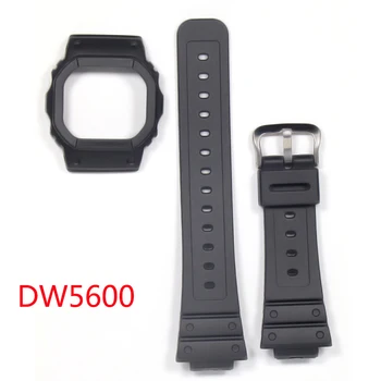 Športové Silikónové Popruh Pre Casio G-SHOCK DW5600 Smart Hodinky Vodotesné Watchbands Nehrdzavejúcej Ocele Pracka