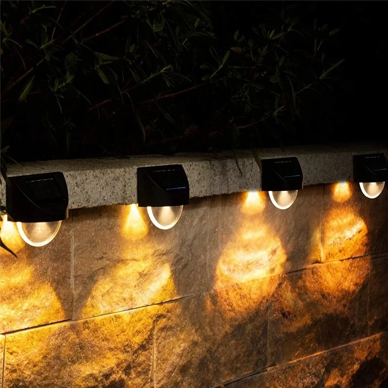 LED Solárne Osvetlenie Vonkajšie Osvetlenie Záhradné Dekorácie Palube Svetlo na Stenu Schody Nepremokavé Plot Lampa Krok Svetlo Krajiny Svetlo. Obrázok 3