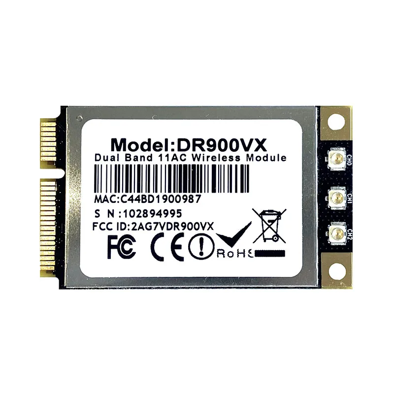 DR900VX bezdrôtového modulu Qualcomm Atheros QCA9880 3x3 MIMO 2.4 GHz 26dBm 5 ghz 25dBm dual band mini pice IEEE 802.11 ac/a/b/g/n Obrázok 0