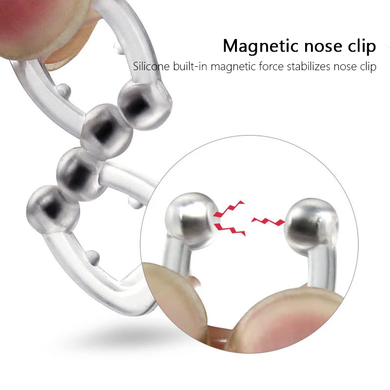 1 kúsok magnetická anti-chrápanie nos expander anti-chrápanie spona na nos anti-chrápanie prístroj, ľahko dýchať a zlepšenie spánku Obrázok 2