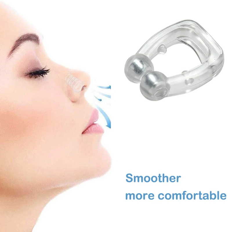 1 kúsok magnetická anti-chrápanie nos expander anti-chrápanie spona na nos anti-chrápanie prístroj, ľahko dýchať a zlepšenie spánku Obrázok 5