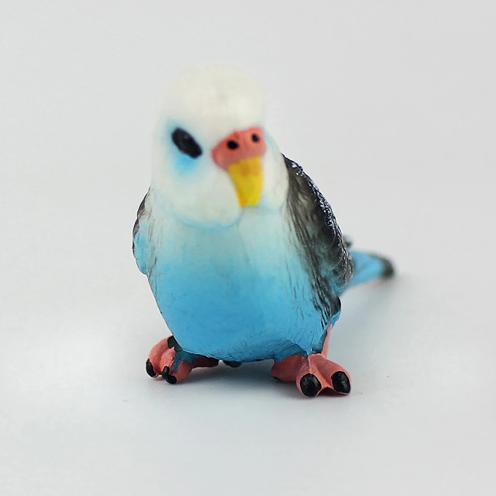 Kreatívne Simulácia Papagáj Parakeet Miniatúrne Krajiny Ornament Animal Model Kosačky Figúrka Umelé Vtáčie Fotografie Rekvizity Obrázok 4