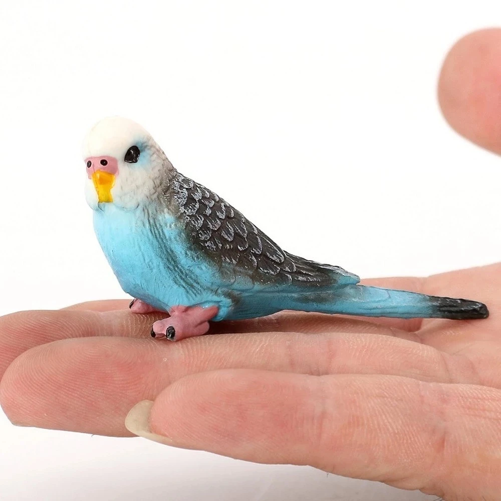 Kreatívne Simulácia Papagáj Parakeet Miniatúrne Krajiny Ornament Animal Model Kosačky Figúrka Umelé Vtáčie Fotografie Rekvizity Obrázok 5