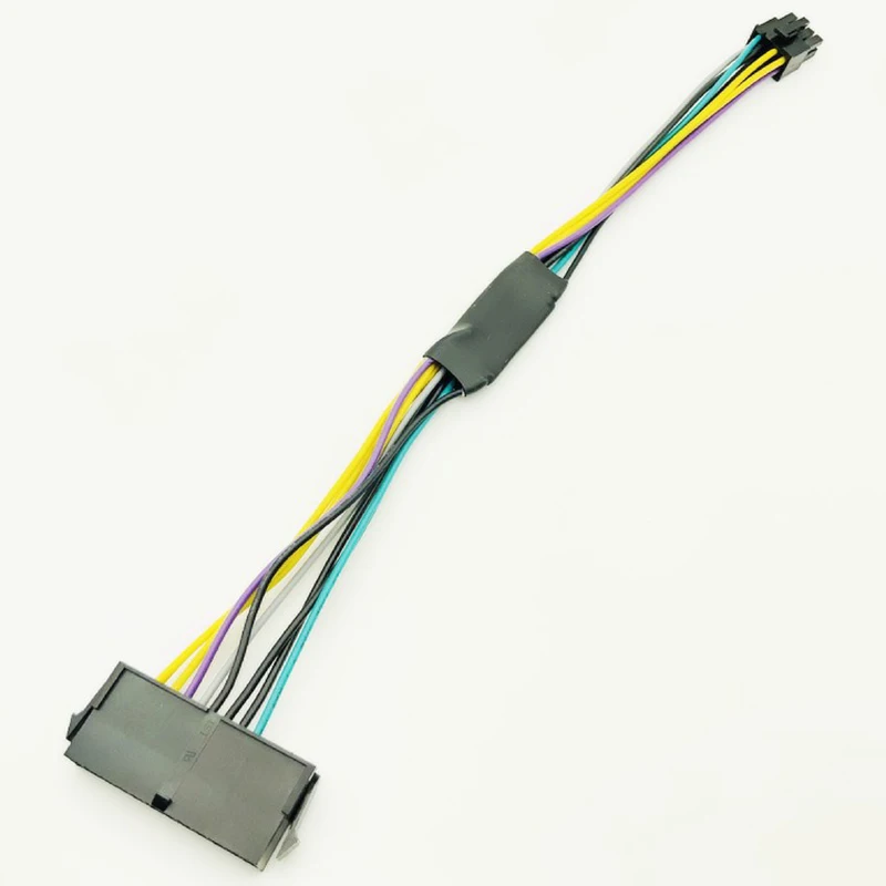 24 Pinová 8-Pin ATX PSU Napájací Adaptér Kábel Pre DELL Optiplex 3020 7020 9020 Presnosť T1700 12-Palcový(30 cm) Obrázok 1