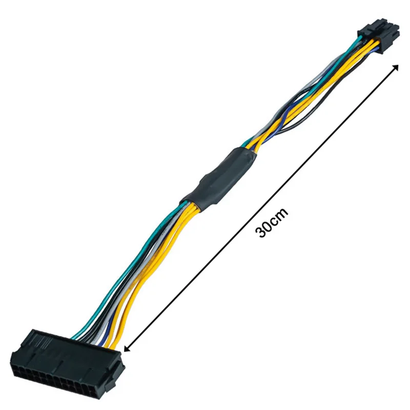 24 Pinová 8-Pin ATX PSU Napájací Adaptér Kábel Pre DELL Optiplex 3020 7020 9020 Presnosť T1700 12-Palcový(30 cm) Obrázok 2