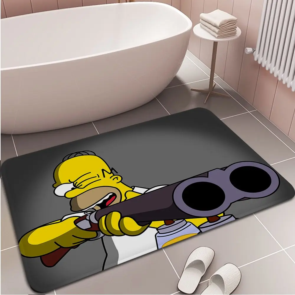 Disney Simpsonovci Homer J. Simpson Poschodí Mat INY Štýl Mäkké Spálňa Poschodí Domu Práčovňa Mat protišmykových Wc Koberec Obrázok 5