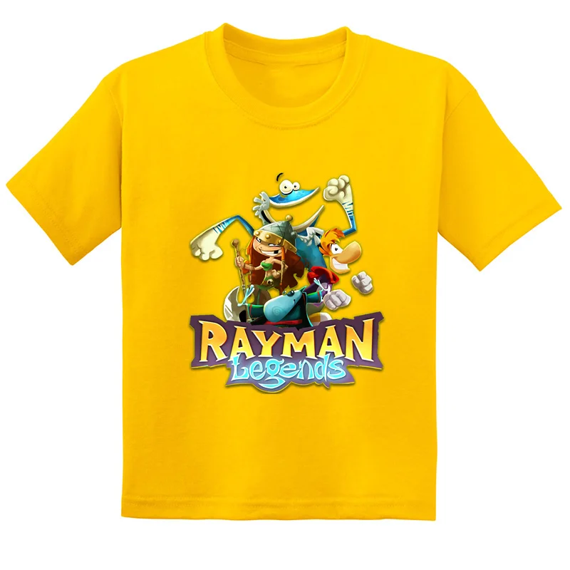 Rayman Legends Dobrodružstvo Tlač Vtipné Deti T tričko Cartoon Deti Oblečenie Letné Batoľa Baby Chlapci, Dievčatá, Krátky Rukáv T-Shirt Obrázok 4
