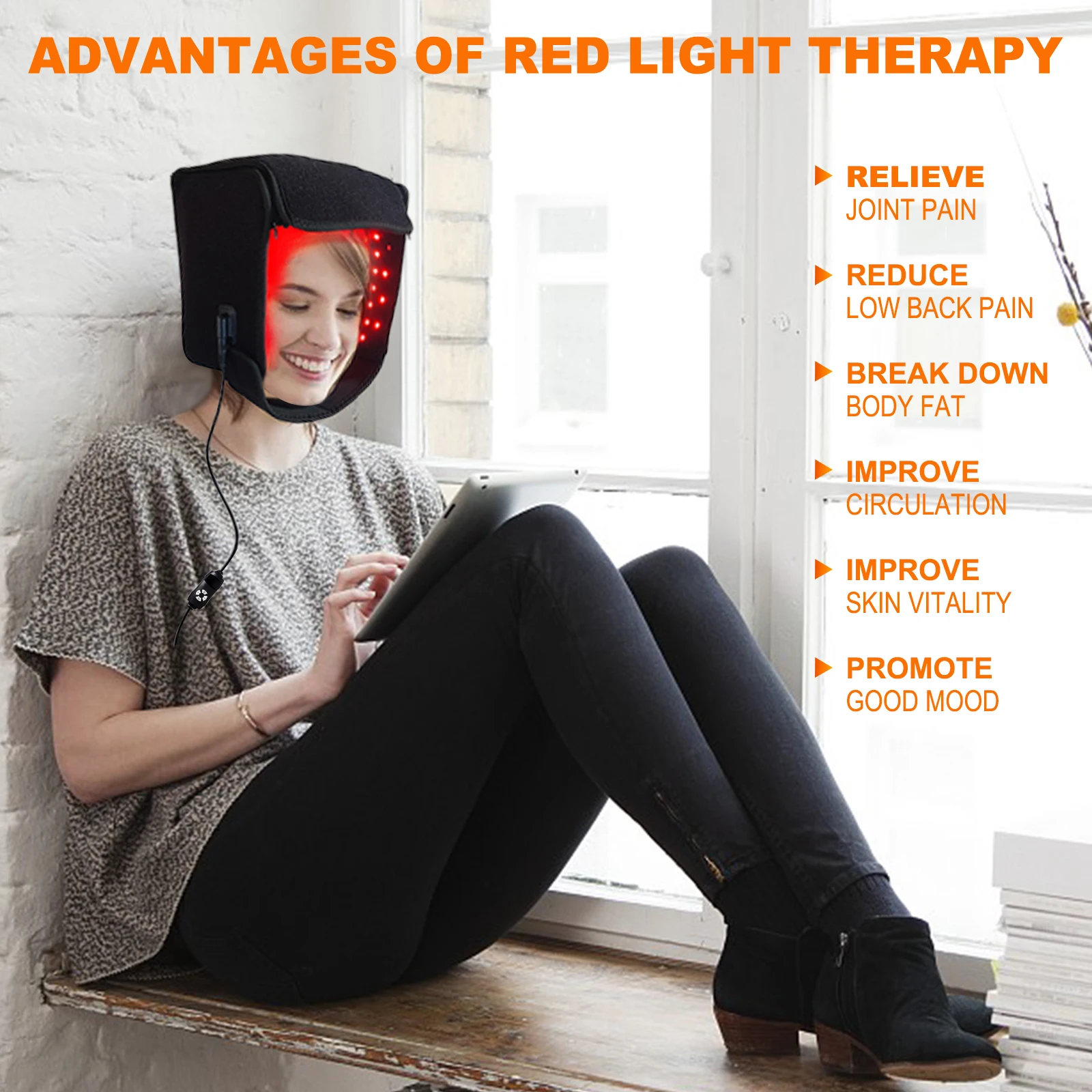 Červené Svetlo Čiapky pre opätovný rast Vlasov Infračervené svetlo terapia CapTreatment pre Rednúce Vlasy Česať,Migréna Úľavu Spp Proti vypadávaniu Vlasov Obrázok 1